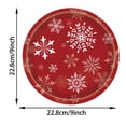 thumbnail image 4 of Christmas Paper Plates and Napkins,Christmas Paper Napkins 20Pcs Snowflakes Red Christmas New Year Theme Party Tableware Set Disposable Decorative Tableware Paper Set Christmas Paper Plates, 4 of 4