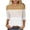 Khaki, variant on Sijiajgjfu Plus Size Tops for Women Casual Stripes 3/4 Lenght Sleeve Crew Neck Fall Baseball Tunic Pullover