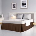 thumbnail image 1 of PiccoCasa Pleated Ruffle Bed Skirts with 14" Drop, King Coffee Color, 1 of 10