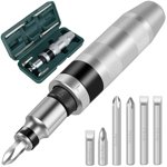7Pcs Impact Screwdriver Set Shock Screw Bits Metal Shock Screw Driver Chisel Bits Multifunctional Screw Extractor Remover Repair Set Durable Shock Screwdriver Bits for Repair