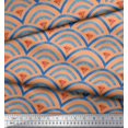 thumbnail image 3 of Soimoi Poly Georgette Fabric Scales Geometric Print Fabric by the Yard 42 Inch Wide, 3 of 3