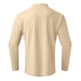 thumbnail image 3 of zanvin Chandail à Col Roulé pour Hommes Manches Longues Basique Ajusté Extensible, Kaki, TG, 3 of 5