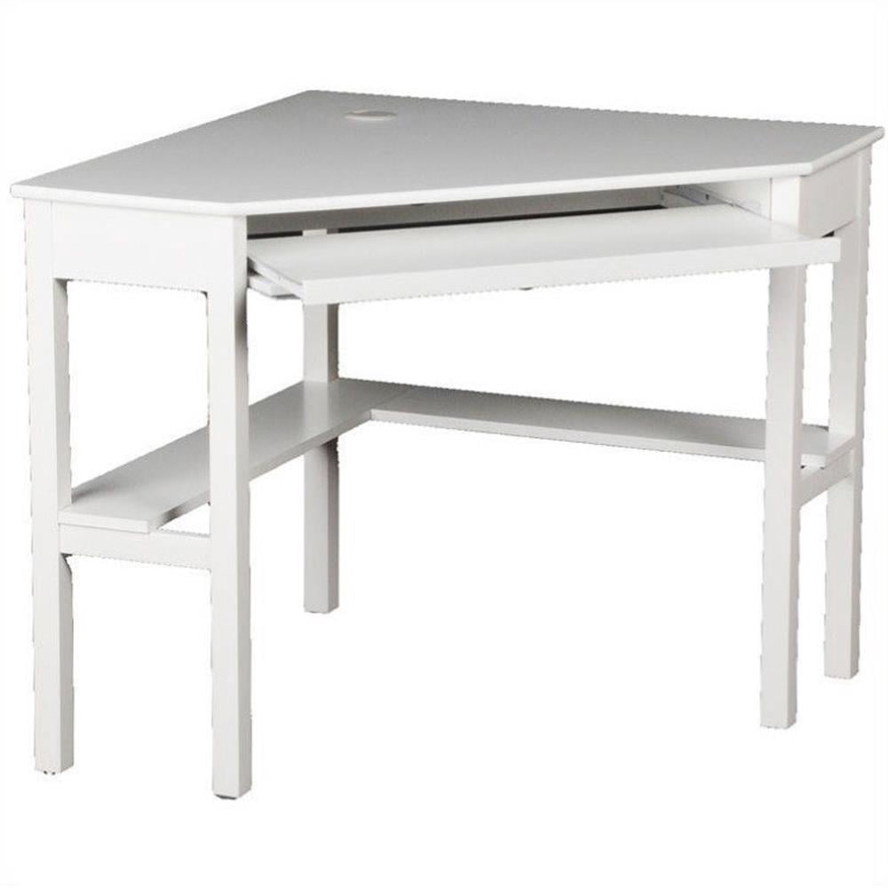 Bureau d'Ordinateur d'Angle SEI Furniture Alexander, Blanc