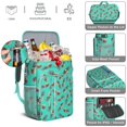 thumbnail image 4 of Pineapple Pattern Insulated Backpack Cooler - 20L Leakproof Soft Cooler Bag for College Students & Workers, 4 of 6