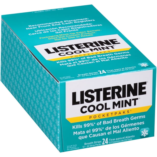 LISTERINE Bandelettes Haleine POCKETPAKS (24 Unités, 12 pk.)