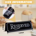 thumbnail image 3 of 6 Pcs Panneau de Table Acrylique Hôtel Restaurant Panneau de Rappel pour Mariage Anniversaire Fête, 3 of 9
