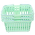 thumbnail image 1 of Miangastore 3 Pcs Bathroom Drainage Toiletry Organizers Plastic Storage Organizer Baskets With Handles, 1 of 8