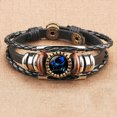 thumbnail image 1 of TopLLC Bracelets 12 Constellation Bracelet Leather Rope Bracelet Ladies Men Hand Woven Rope Bracelet Punk Chain Cuffs a Bracelet, 1 of 2