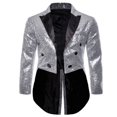 thumbnail image 1 of Costume pour Homme Paillettes Brillantes Col Rabattu Bal Queue-de-Pie Smoking, 1 of 5