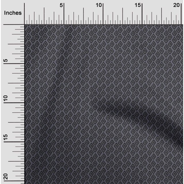 oneOone Cotton Poplin Fabric Diamond Block Print Fabric By The Yard 42 Inch Wide