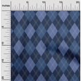 thumbnail image 2 of oneOone Silk Tabby Blue Fabric Check Craft Projects Decor Fabric Printed By The Yard 42 Inch Wide, 2 of 4