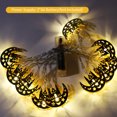 thumbnail image 2 of 5ft 10LED Eid Ramadan String Lights Moon Shaped Lantern Lamp, 2 of 7