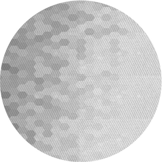Ahgly Company Tapis Rond Lavable en Machine Intérieur Transitionnel Gris Foncé, 5 Pieds Rond