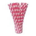 thumbnail image 1 of 100pc Disposable Paper Straws | Thick & Durable | Eco-Friendly Drinking Straws for Parties, Restaurants & Home Use | 7.75" Standard Size, 1 of 8