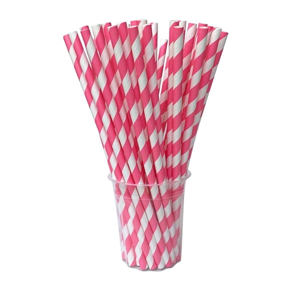Cagogo Biodegradable Paper Straws, 100 Count Disposable Drinking Straws, Eco-Friendly Compostable Straws for Smoothies Milkshakes Cocktails, Thick Durable Unbleached Paper Straws for Parties