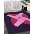 thumbnail image 3 of Ahgly Tapis Rectangulaire Lavable en Machine Intérieur Transitionnel Orchidée Violet, 8 Pieds x 12 Pieds, 3 of 7