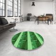 thumbnail image 4 of Ahgly Company Tapis Rectangulaire Lavable en Machine Intérieur Vert Transitionnel, 2 Pieds x 3 Pieds, 4 of 7