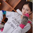 thumbnail image 4 of XZNGL Cartoon Hedgehog Wool Double Layer Thermal Insulation with Finger Weave Gloves, 4 of 7