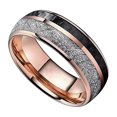 thumbnail image 1 of Bague Bicolore Unisexe Bijou Décoratif en Acier Inoxydable, 1 of 9