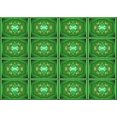 thumbnail image 1 of Ahgly Company Machine Washable Indoor Rectangle Transitional Green Area Rugs, 2' x 3', 1 of 7