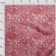 thumbnail image 3 of oneOone Cotton Cambric Red Fabric Moire Sewing Material Print Fabric By The Yard 56 Inch Wide, 3 of 4