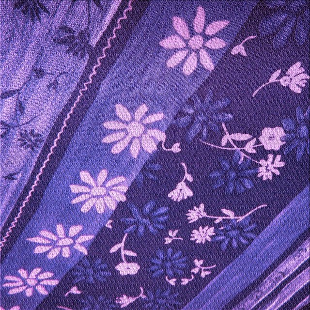 Ahgly Company Machine Washable Indoor Square Transitional Bright Purple Area Rugs, 7' Square