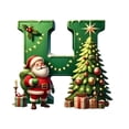 thumbnail image 2 of Nilvkv 26 Letters Christmas Tree Decoration Pendant Christmas Tree Ornaments Personalized DIY Christmas Ornaments Christmas Decoration Xmas Tree Hanging Decor Feature, 2 of 6