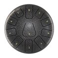 thumbnail image 1 of 11-Note 8-inch Titanium Steel Alloy Steel Tongue Drum with Ethereal Lingering Sound, Includes Mallets, Finger Picks, Note Sticker, Music Book, Cleaning Cloth & Drum Bag - Ideal for Beginners,, 1 of 6