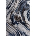 thumbnail image 2 of LaDole Rugs 3x5 ft Modern Premium Area Runner Rug | Abstract Small Carpet For Entry Way, Hallway, Home Office, Entrance Indoor Floor Décor | Blue Grey, 2 of 5