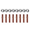 thumbnail image 2 of Exhaust Manifold Bolt Set, 8 Pcs M8 1.25 Threaded Turbo Studs Kit Metal Alloy High Pressure Resistant  for Car, 2 of 7