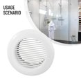 thumbnail image 3 of Air Vent Grille Circular Indoor Ventilation Outlet Duct Pipe Cover Cap Kitchen, 3 of 9