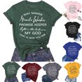 thumbnail image 2 of B91xZ Hauts et Blouses pour Femmes Chemises Décontractées Col Rond Coupe Ample Blouses, Bleu TG, 2 of 5