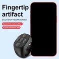 thumbnail image 3 of serony Bluetooth Phone Remote Control Wireless Down Page Wireless Portable Mini Controller Rechargeable Turning Rechargeable for Taking Photos Black, 3 of 9