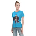 thumbnail image 4 of T-Shirt Basique à Manches Courtes pour Femmes Demon Slayer Blade Nidouzi, 4 of 6
