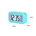thumbnail image 3 of CHUANK Réveil Numérique avec Éclairage de Fond LCD Moniteur de Température Alarme de Réveil avec Calendrier Intelligent Horloge, 3 of 8