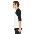 thumbnail image 3 of Bella + Canvas Unisex 3/4-Sleeve Baseball T-Shirt, 3 of 3