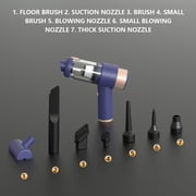 Dvkptbk Vacuum Cleaner Handheld Vacuum and Blower Rechargeable 7000Pa Strong Suction Wet/Dry Car Vacuum Cleaner and Blower Buster Portable Car Vacuum Pet Hair Or Car Or Home Car Accessories