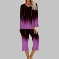 thumbnail image 1 of Ensembles de Gym pour Femmes 2 Pcs Ensemble de Pyjama Confortable à Col Rond et Manches Longues pour Femmes Ensemble de Sport Ensemble de Détente Assorti pour Femmes en Liquidation, 1 of 5