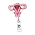 thumbnail image 2 of Yinanstore Reel Holder Holder, Nurses Day 2024 Gift Lightweight Retractable Keychain, ID Key Reel for Teachers Doctors Uterus, 2 of 8