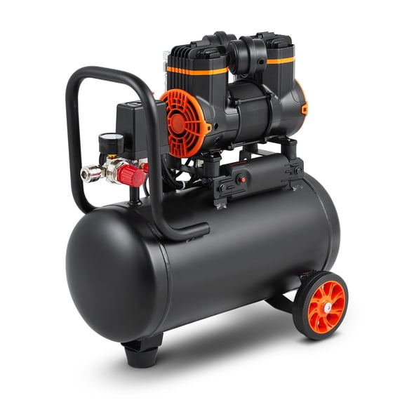 KFFKFF Air Compressor with 4.8 Gallon Capacity, 1.2HP and 2.2 CFM@90PSI, Oil-Free Tank, Maximum Pressure of 116PSI, 70 dB Low Noise Level, Suitable for Auto Maintenance, Spray Paint Jobs