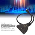 thumbnail image 3 of Sélecteur de Commutateur Vidéo 3 Ports, 4K 3 en 1 Sortie Son Clair Interface Multimédia Compacte pour Projecteur pour PC, 3 of 7