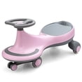 thumbnail image 1 of Gymax Wiggle Car Ride-on Toy w/ Flashing Wheels for Toddlers & Kids Pink, 1 of 10