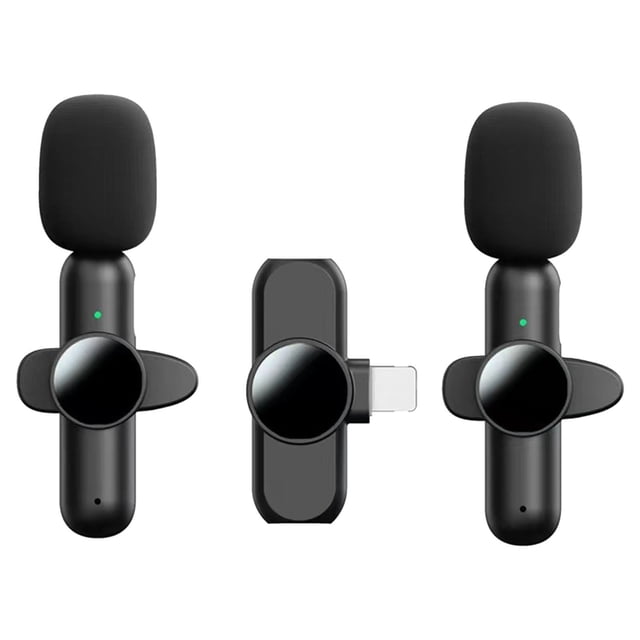 DPTALR Microphone Lavalier Sans Fil pour IPhone pour IPad, Microphone Sans Fil Plug-Play pour l'Enregistrement, la Diffusion en Direct, la Réduction du Bruit à Synchronisation Automatique