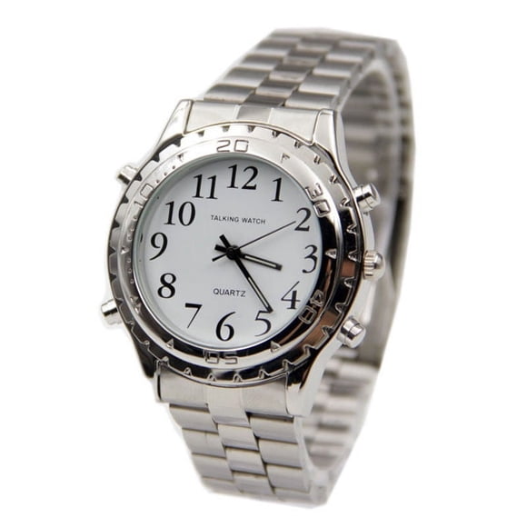 LLQkigsxse Womens Bracelet English Talking clock for blind or visually impaired Watch yourself