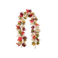 thumbnail image 2 of LSLJS Halloween Thanksgiving Decorations Artificial Leaf Garland Rattan Hanging Pumpkin Maple Leaf Garland Indoor Home Halloween Christmas Party Fireplace Decorations, Plasti C Maple Leaf Rattans, 2 of 7