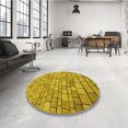 thumbnail image 4 of Ahgly Company Tapis d'Intérieur Lavable en Machine Carré Transitionnel Bisque Foncé Marron, 3 Pieds Carré, 4 of 7