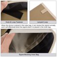 thumbnail image 5 of Unique Bargains Faraday Bag, RFID Signal Blocking Pouch Wallet 7.87 Inch Anti-Radiation Anti-Tracking Anti-Spying, Khaki, 5 of 5