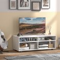 thumbnail image 2 of Patiojoy TV Stand with Storage 4 Cubby TV Console Table with Adjustable Shelves Modern Home Media Entertainment Center, 2 of 10