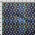 thumbnail image 4 of oneOone Viscose Chiffon Medium Blue Fabric Argyle Sewing Craft Projects Fabric Prints By Yard 42 Inch Wide, 4 of 4