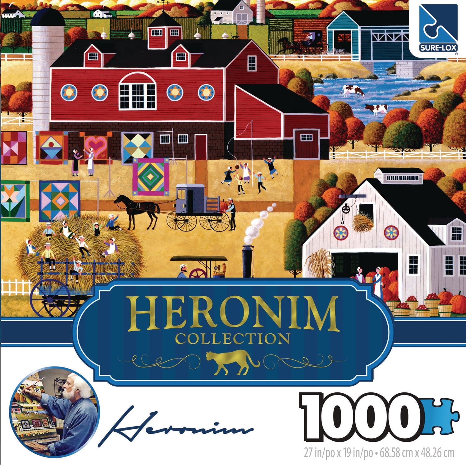 Sure-Lox Amish Harvest 1000 piece puzzle